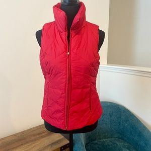 Kenneth Cole Reaction Puffer Vest, S, EUC, Red